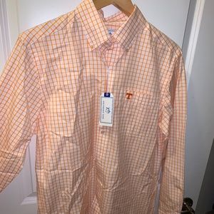 NWT Southern Tide OrangeWhite TN Vols Button Down